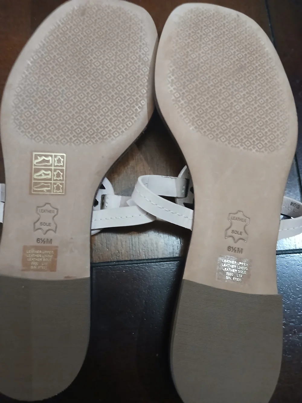 Tory Burch Mini Miller Seashell Pink Leather Sandals Size 6.5 Designer Quality